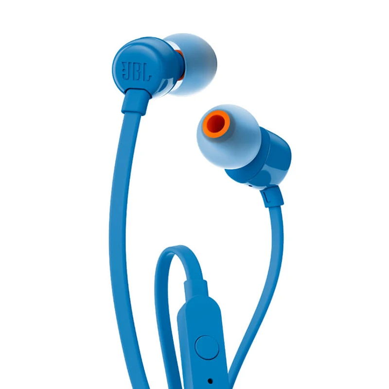 Blue Внутриканальные наушники с микрофоном JBL T110 - Цвет: Blue