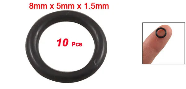 Uxcell 10 шт. 1 5 мм черное резиновое уплотнение масляного фильтра O Ring идентификатор