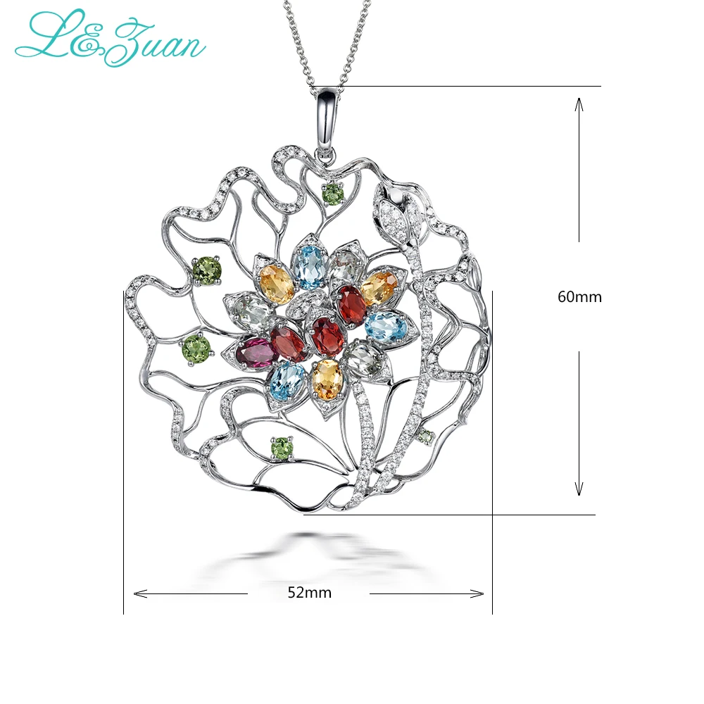 L & zuan романтичное ожерелье и подвеска из стерлингового серебра 925 пробы