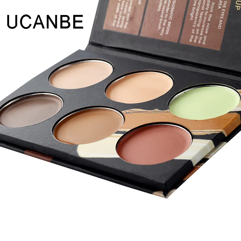 Профессиональные UCANBE 6 цветов крем для Контура комплект Макияж Крышка Акне
