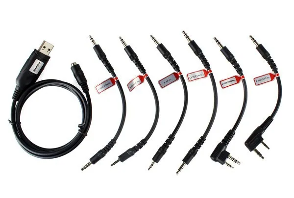 Retevis 6 в 1 USB кабель для программирования Baofeng UV5R Bf888S Retevis RT5R H777 для Kenwood для Motorola для Yaesu, рация