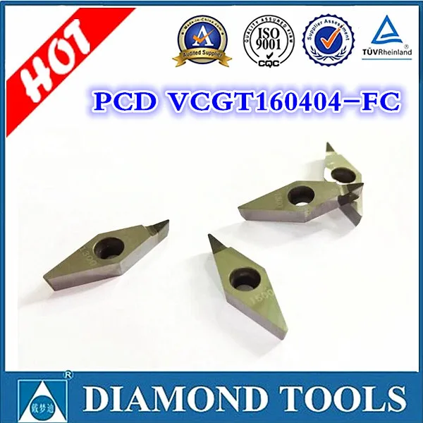 Вставка VCMT 160404 FC PCD с углом наклона грабли 10 градусов pcd inserts insert1604 insert | Токарный инструмент -32521159229
