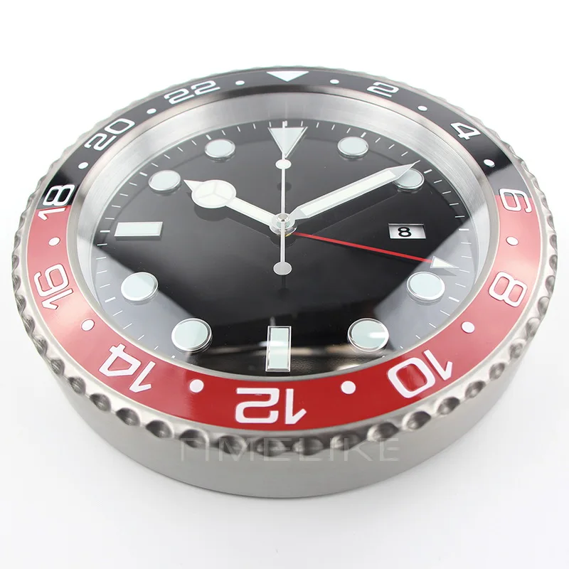 1 шт Бесплатная доставка XL Размер Роскошные Настенные часы металлические форма