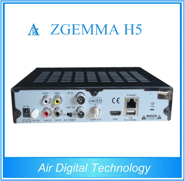 2 шт./лот Zgemma H5 комбо DVB S2 + T2/C Linux двухъядерный цифровой ТВ приемник HEVC H.265
