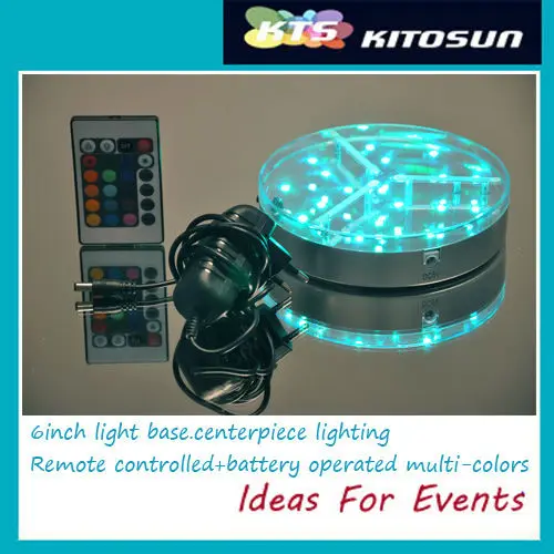 Наргиле, курение кальяна освещение Kitosun 6 дюйм RGB Цвет изменение центральным чашка для светодиода свет база с пультом дистанционного управления Управление для свадьбы