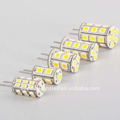Диммируемая Светодиодная лампа G6.35 GY6.35 13Led 5050SMD лампа 12VDC& 12VAC 2,5 Вт белый теплый белый 260-286LM точечная лампа DIY 1 шт./партия