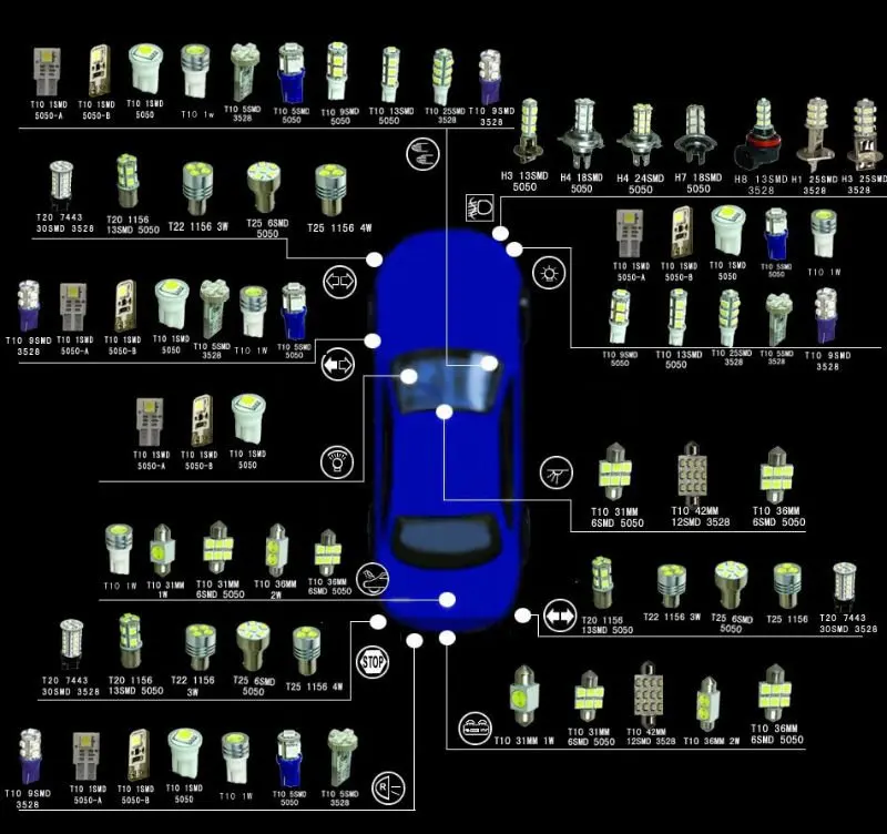 2 X авто лампочка 5630 SMD 10 светодиодный 10SMD T10 W5W 194 168 дневные ходовые огни 12 V Белый номерные знаки для автомобиля объектив проектора