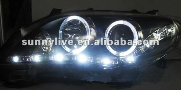 Corolla Altis светодиодный головной фонарь Angel eyes 2011-2012 года LD