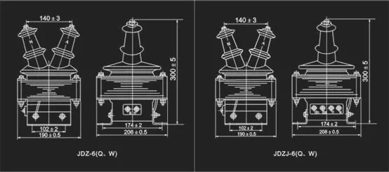 6KV 10KV высоковольтного трансформатора, Высоковольтный токовый трансформатор, JDZ-6Q JDZ-10Q JDZJ-6Q JDZJ-10Q