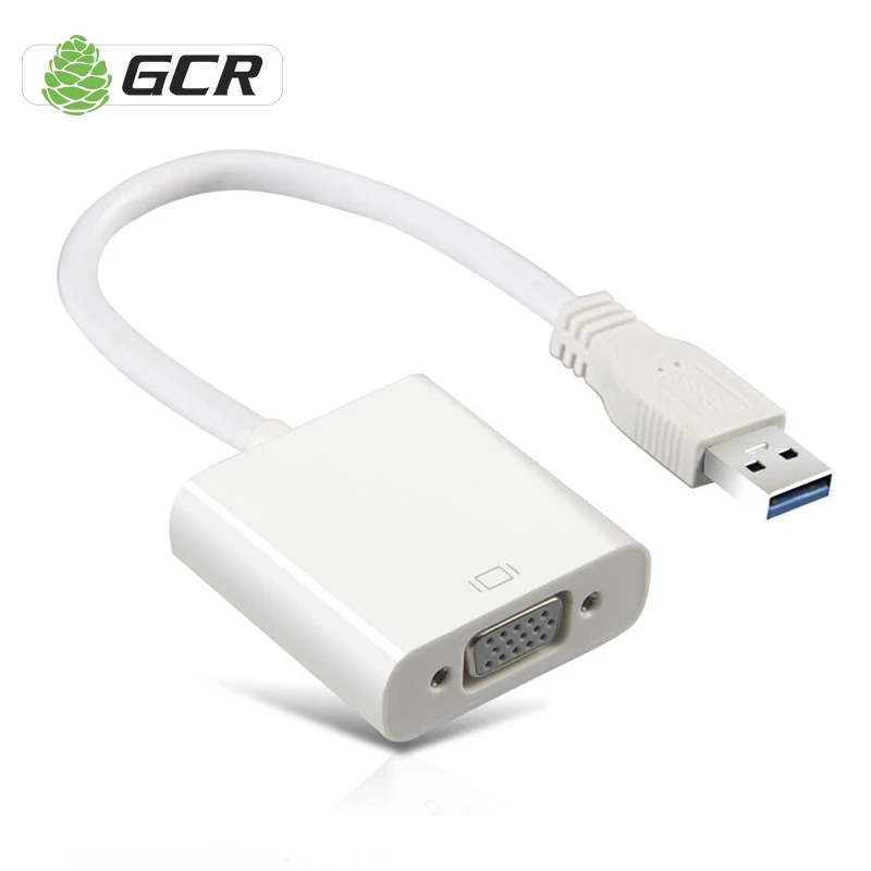 GCR Переходник Адаптер Конвертер Видеокарата USB 3.0 в VGA GL-U32VGA2 Поддержка до 6