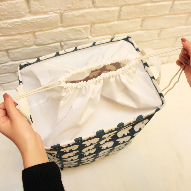 2020 Модная уникальная 35*25*40 см льняная хлопковая корзина для белья