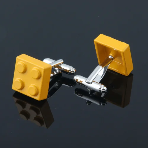 9 Colors Square Toy Building Block Game Cufflinks Lego Classic Copper Cuff Links For Mens Jewelry Gift GD0091 | Украшения и