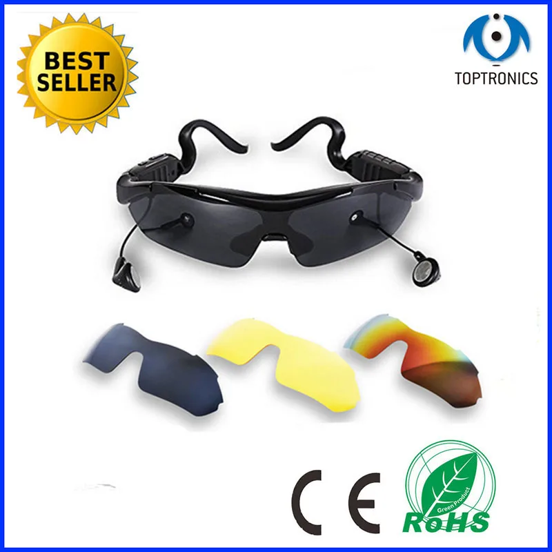 2017 дешевые солнцезащитные очки с наушниками Bluetooth Смарт поляризованные смарт для