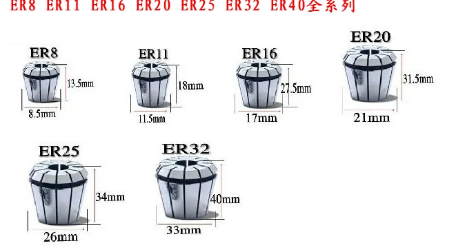 Бесплатная доставка 1 шт. Цанга ER11 6 мм для шпиндельного двигателя ER11A |