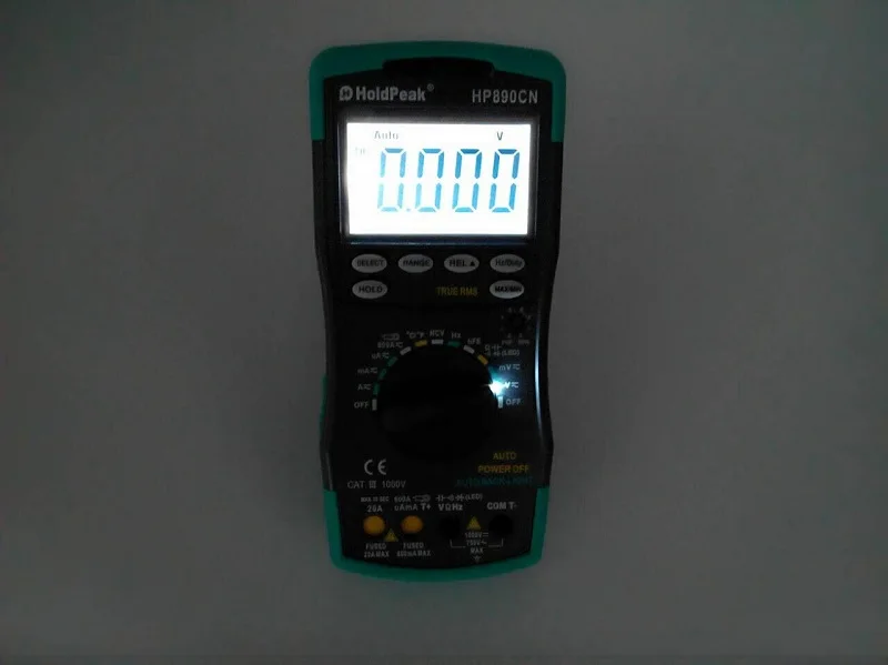 Цифровой мультиметр HoldPeak с ЖК дисплеем измеритель напряжения постоянного тока