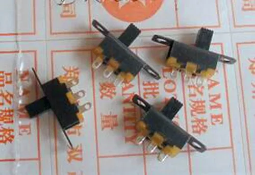 Бесплатная Доставка! 5 шт. один блок тумблер вертикальный черный трехногий второй