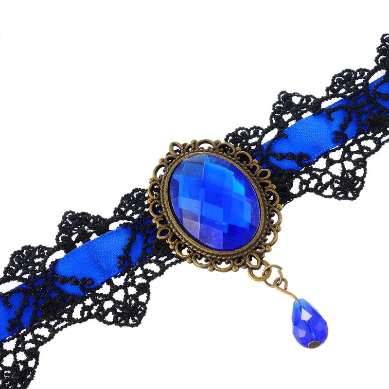 Новинка Кружевное колье чокер с татуировкой женское Винтажное из искусственного