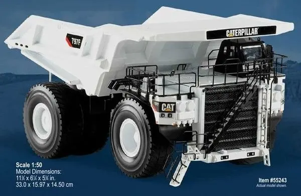 N-55243 1:50 CAT 797F горный грузовик белого цвета