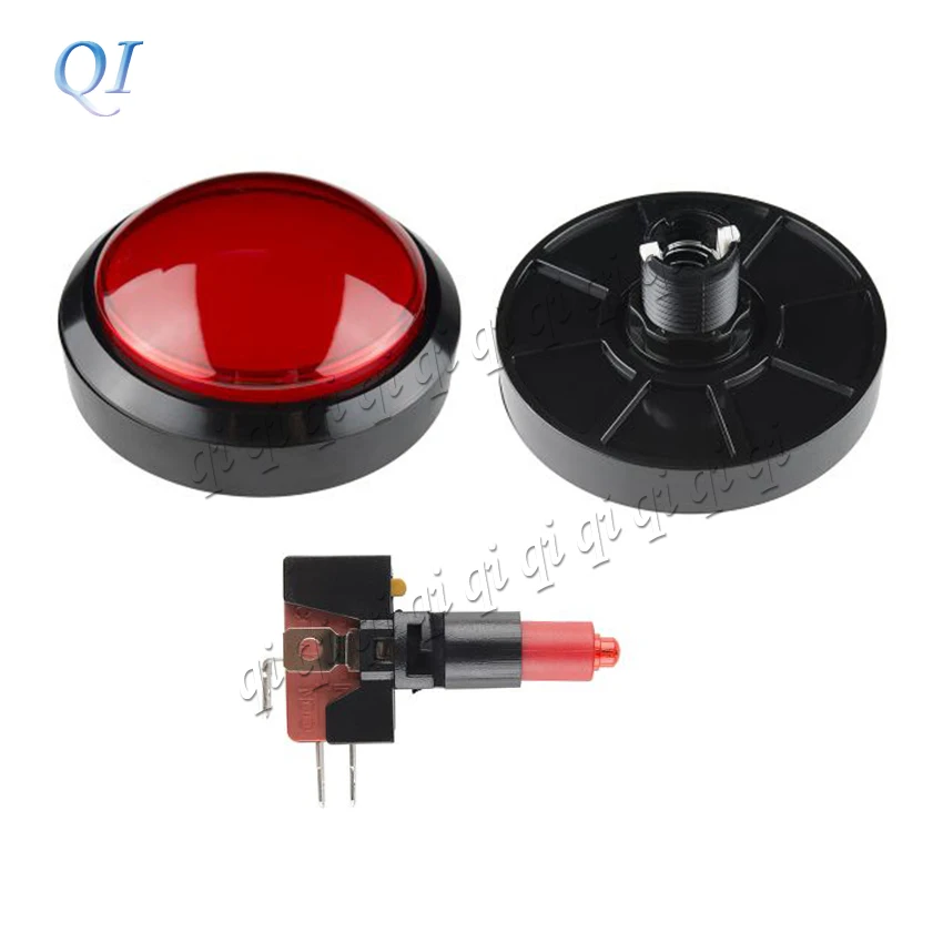 1 шт. 100 мм 10 см 5 цветов Джамбо купол с подсветкой аркадная кнопка переключатель