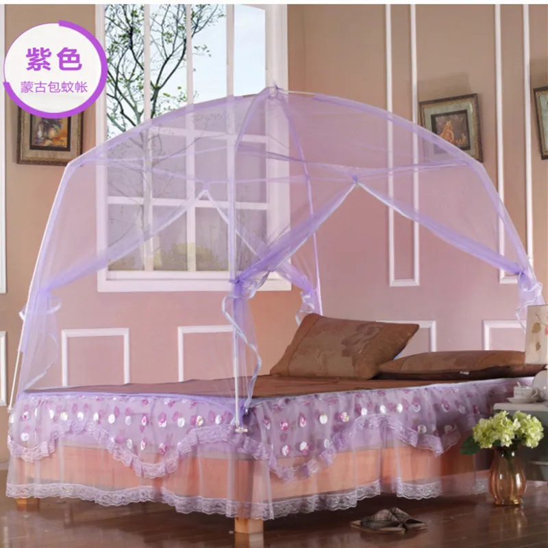 Летняя домашняя Складная москитная сетка белая занавеска для двойной кровати 1 5