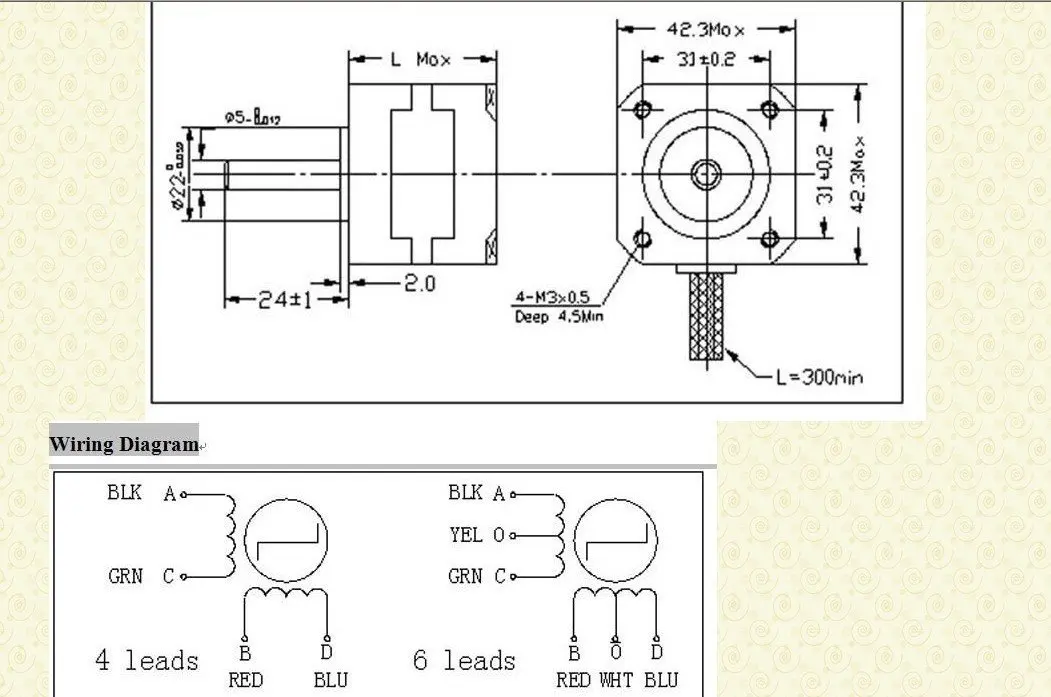 Reprap Nema17 шаговый двигатель с 75oz-in& 0.4A, 6 проводов, обеспечиваемые CNC оборудованием, поперечное перекрытие/3D-принтеры двигатель постоянного тока 12 V