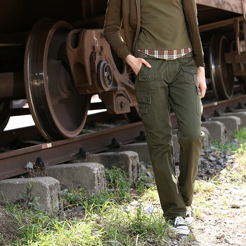Женские брюки-карго в стиле милитари, зеленые брюки-карго для пробежек, брюки-карго, новый дизайн от AliExpress RU&CIS NEW