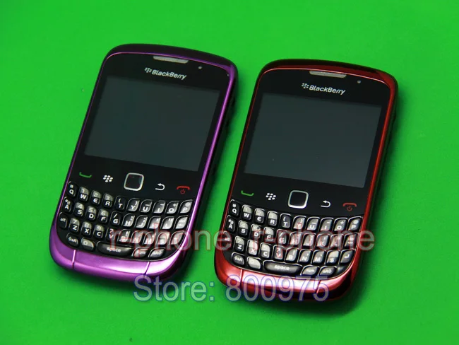 Мобильный телефон BlackBerry 9300 Curve, смартфон Blackberry OS, разблокированный 3g, Wifi, Bluetooth, мобильный телефон и красный