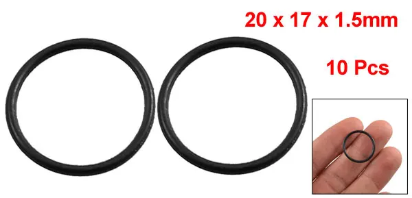 Uxcell 10 шт. 1 5 мм черное резиновое уплотнение масляного фильтра O Ring идентификатор