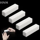 HNM 4 шт.лот шлифовальная губка для ногтей, буферный блок для УФ-геля, лака для ногтей, сделай сам, дизайн ногтей, маникюр, педикюр, белая Полировочная пилка для ногтей