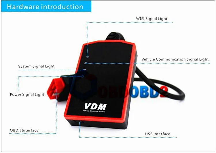 Многоязычный Wifi VDM2 UCANDAS VDM V3.9 автоматический диагностический сканер автомобильный OBD2 Поддержка полных систем для Windows/Android Phone