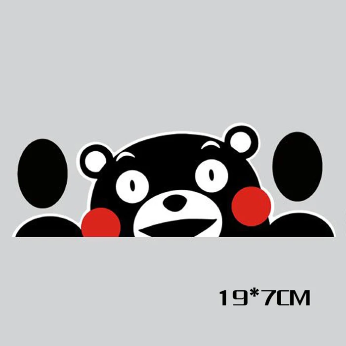 1 шт. 19*7 см граффити милые стикеры на автомобиль медведь Kumamon Светоотражающая