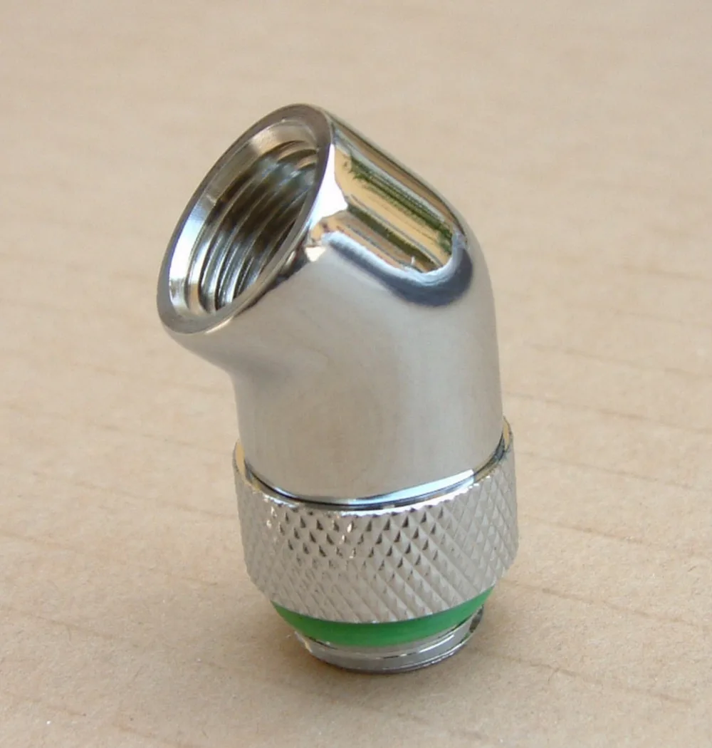 G1/4 &quot45 градусов Поворотный адаптер установки водяного охлаждения P/N:FITTING-DEG45ROT |