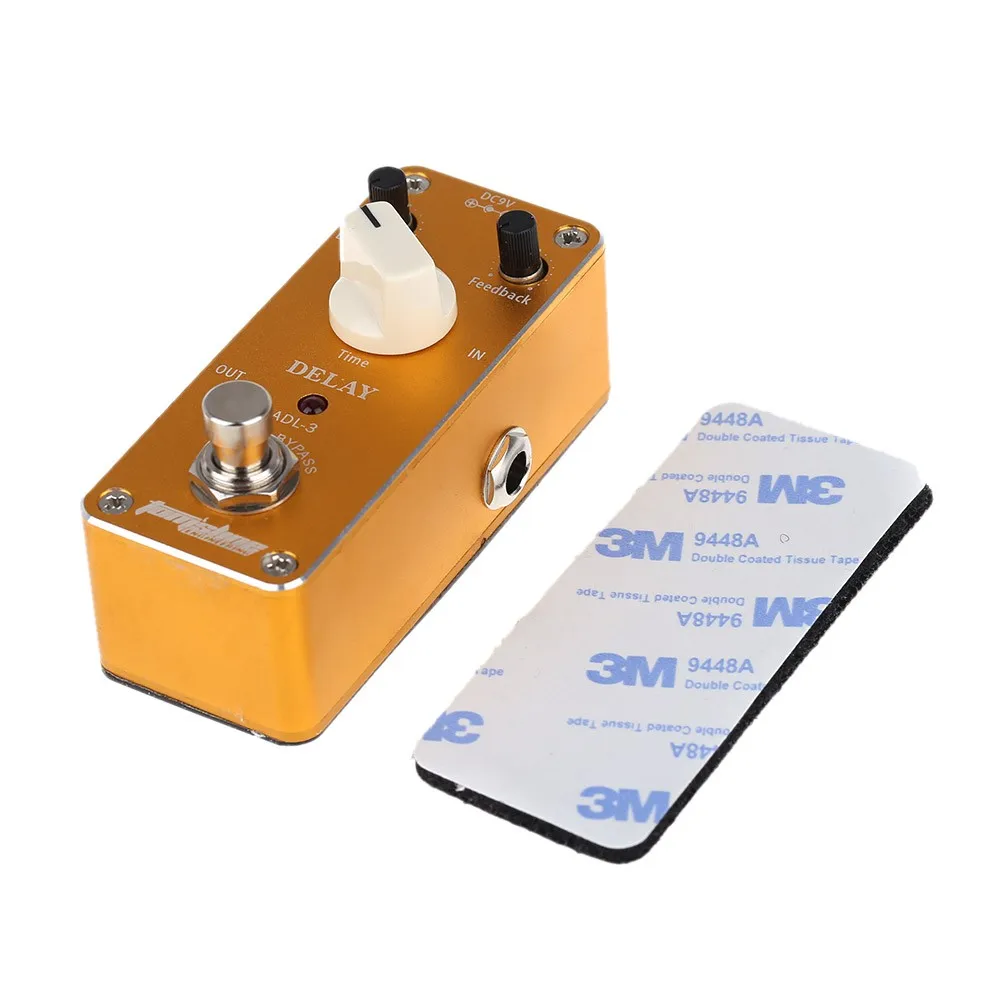 Мини-педаль эффектов/Aroma ADL-3 задержка AC/DC адаптер Jack True bypass | Спорт и развлечения