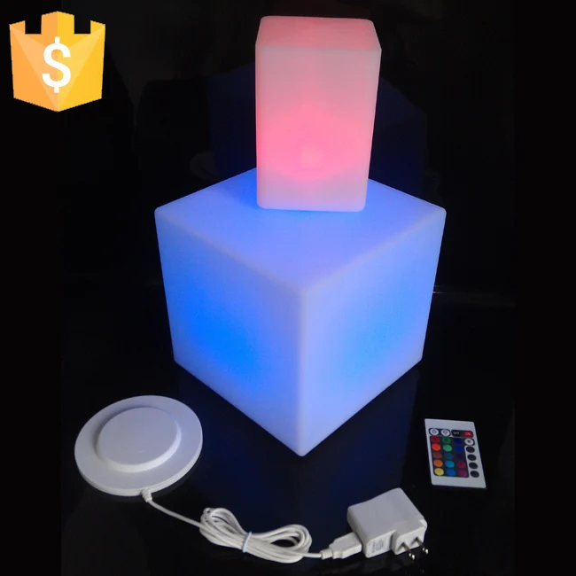 D10, D13, D15, D20cm светодиодный декоративное освещение светящийся Led стул в форме Куба 16 Цвет Меняется Освещение для праздника вечерние украшения 1 шт