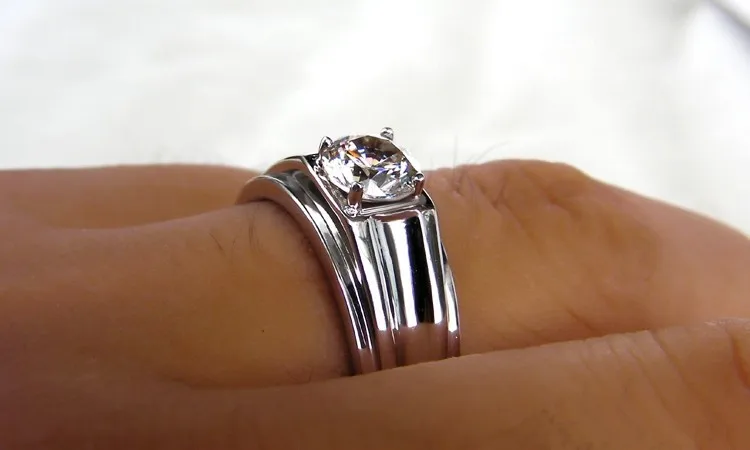 Высокое качество, 1CT, синтетические бриллианты, мужские ювелирные изделия, 925 серебро, обручальные кольца для мужчин, кольцо для влюбленных, кольца для мужчин