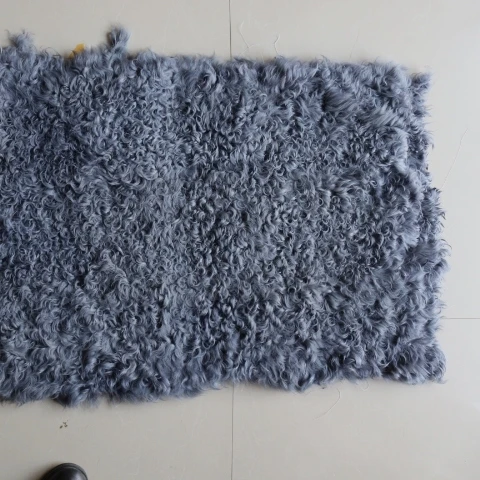 

Top Quality and factory Price little lamb short curly hair Fur Skin plate