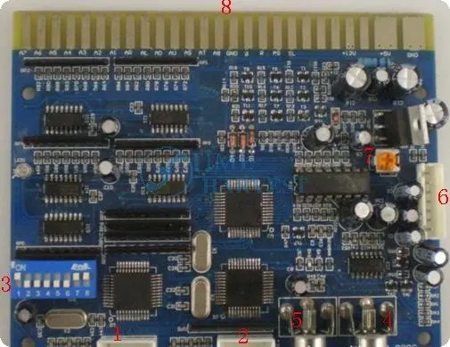 Xbox CGA табельная доска CGA от JAMMA запускайте игры с времени таймера PCB для cрабатывающий при опускании монет CGA ЭЛТ-монитор игровых автоматов шкаф
