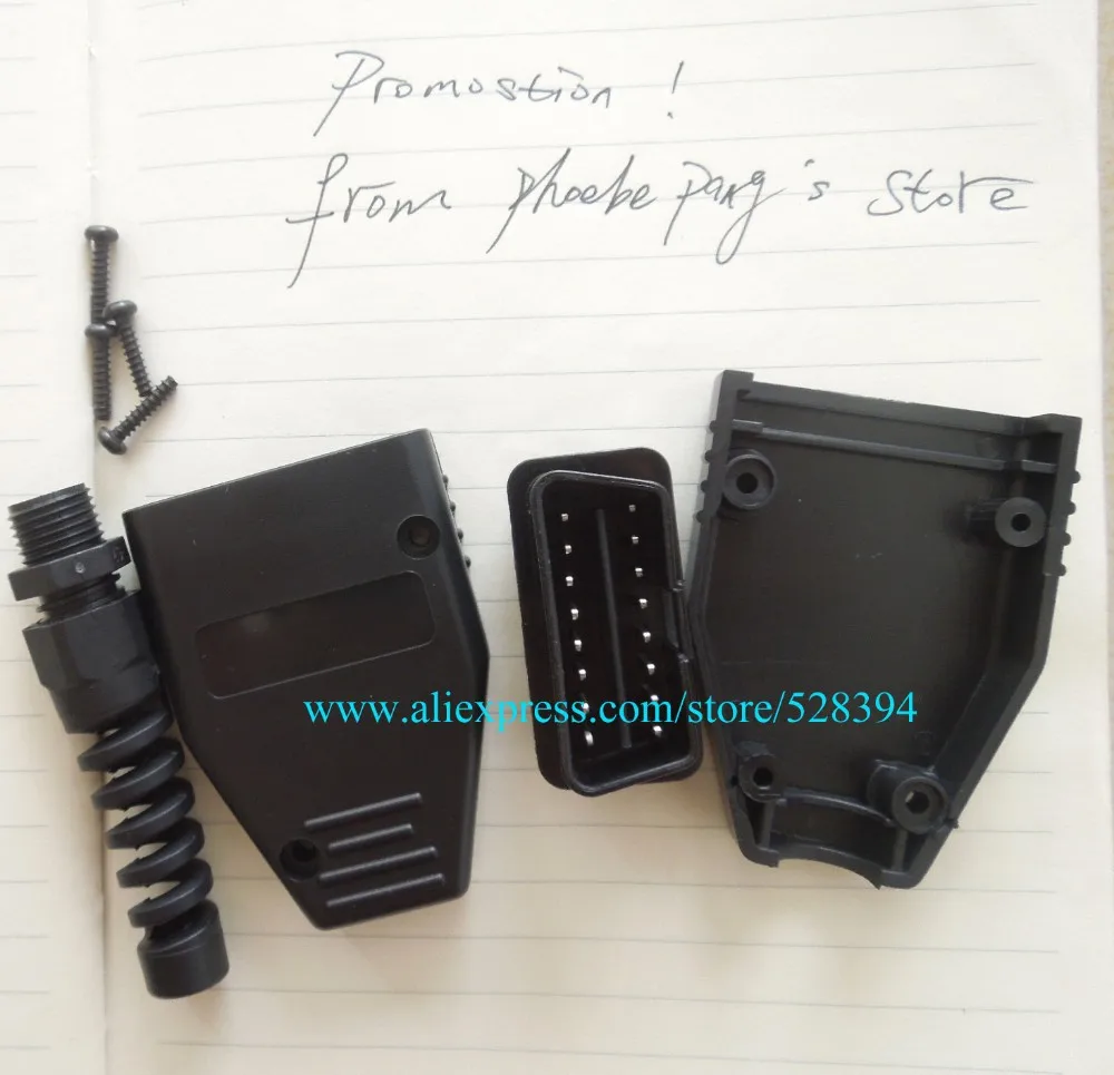 FINETRIP синий/белый/черный 100 шт. J1962 автомобильный OBD2 16Pin разъем штекер OBD адаптер проводка диагностический инструмент