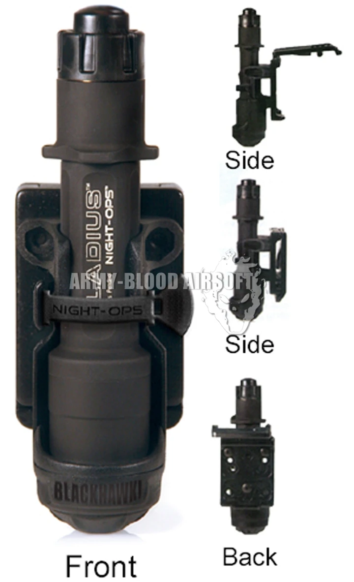 Ночной Ops holsterbacks фонарик Тактический кобура(BK DE