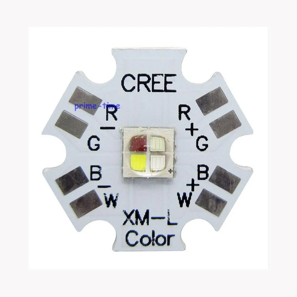 5 шт. Cree XLamp XML XM-L RGBW RGBWW RGB+ Холодный/теплый белый 12 Вт 4 чипа светодиодный излучатель лампы, установленный на 20 мм Звезда PCB для сценический светильник