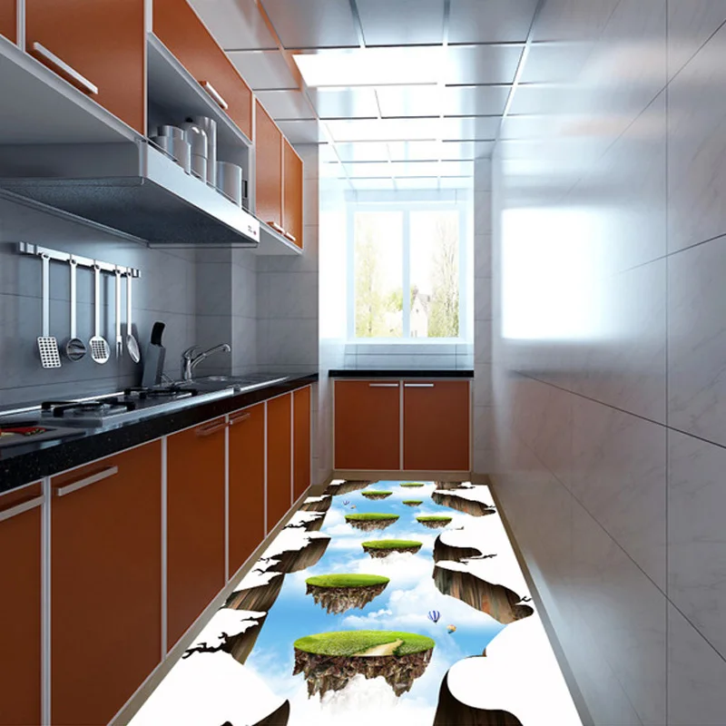 Фото обои для пола стены на заказ небесная лестница 3D напольные рисунки гостиной