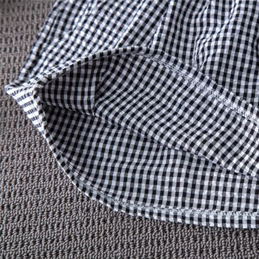 От 2 до 6 лет Лидер продаж клетчатая Одежда для маленьких девочек комплект из