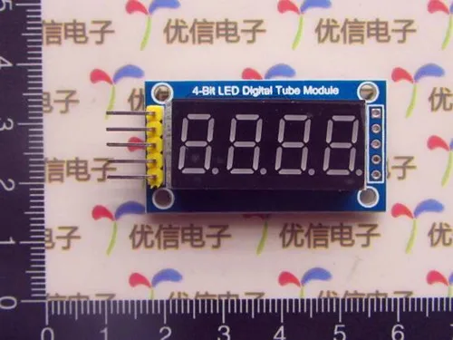 

Free Shipping!!! electronic 4 digital control module / LED display / four serial / 595 driver