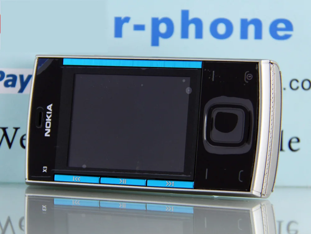 Nokia X3 мобильный телефон Bluetooth 3.2MP MP3 плеер X3-00 слайдер разблокирован и один год гарантии