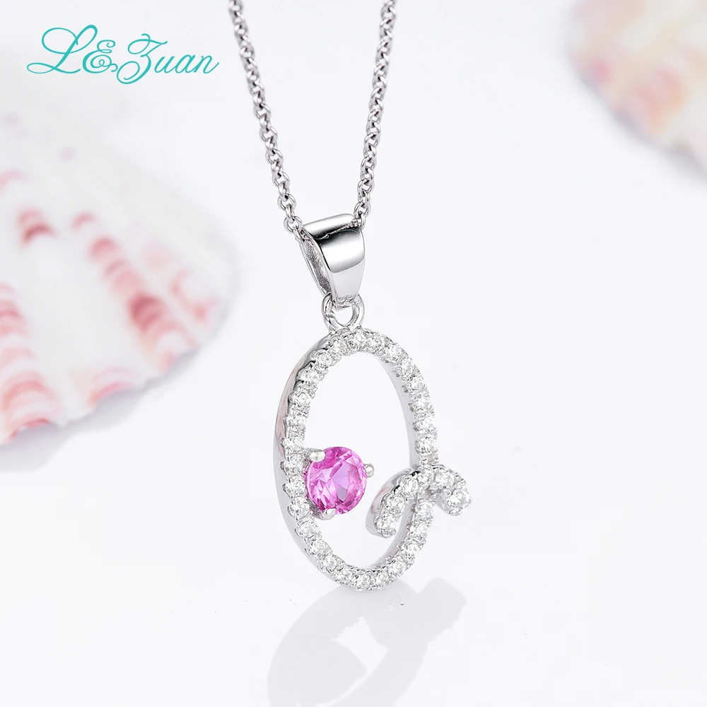 Женское ожерелье из серебра 2017 пробы с подвеской буквой 925 карат | Украшения и