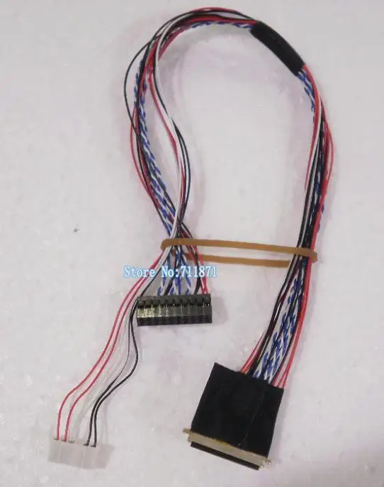 1ch 6 бит I-PEX 20453 20454 20455 40P W Светодиодный экран кабель один шесть 40Pin светодиодный экран линия IPEX светодиодный 0,5 Шаг 40P ЖК-экран кабель