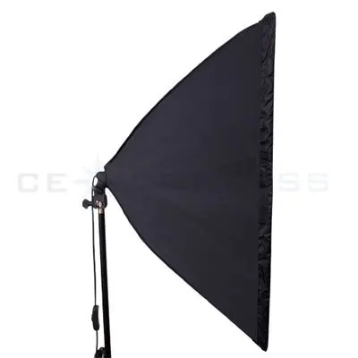 Фото Прямоугольник непрерывный софтбокс светильник ing Kit 4 шт. 50x70 см софтбокс 2 шт. светильник держатель Стенд Фото студийное оборудование комплект