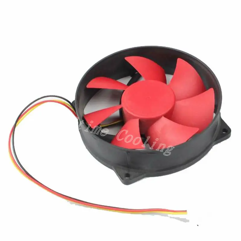 10 шт./компл. охлаждающий вентилятор постоянного тока 12V 3pin красный круглый 9 см 90 мм 9525 компьютер Процессор кулер