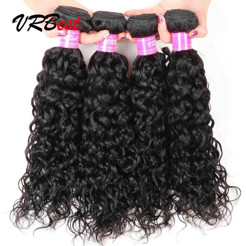 8а необработанные бразильский девственные волосы переплетения 4 пучки мокрой и