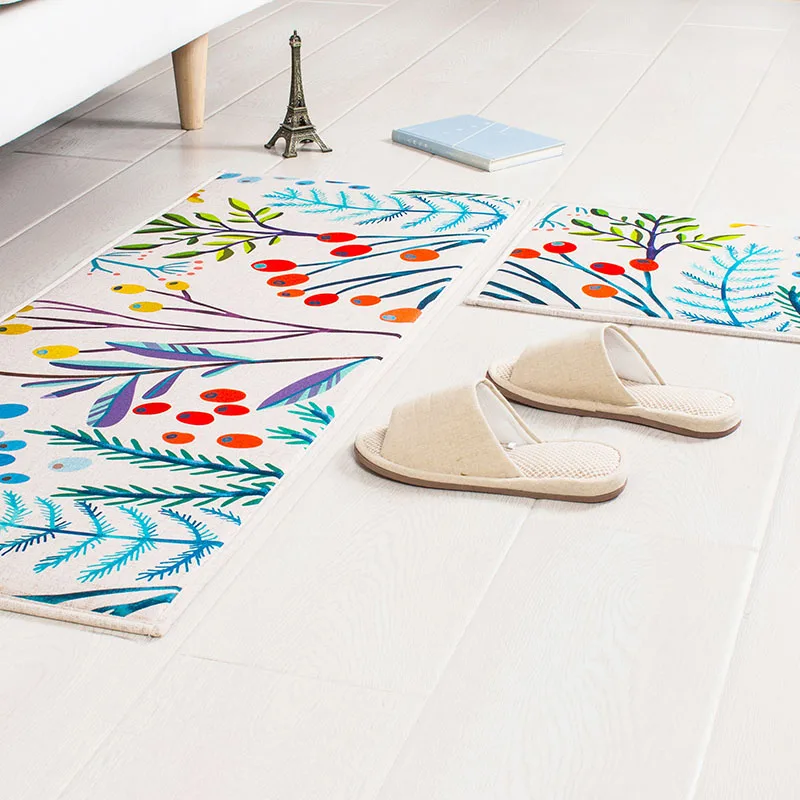 Оптовая продажа творческие садовые цветы и простой двери Коврики абсорбент S